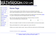 Tablet Screenshot of mathsroom.co.uk